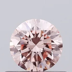 0.47ct ROUND Fancy Intense Pink VVS2 Coloured Lab diamond