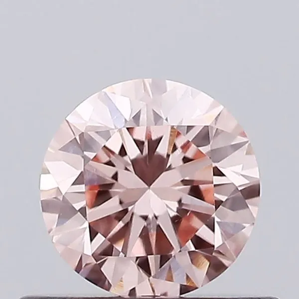 0.47ct ROUND Fancy Intense Pink VVS2 Coloured Lab diamond