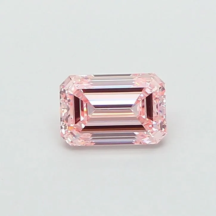 1.54ct EMERALD Fancy Intense Pink VVS2 Coloured Lab diamond