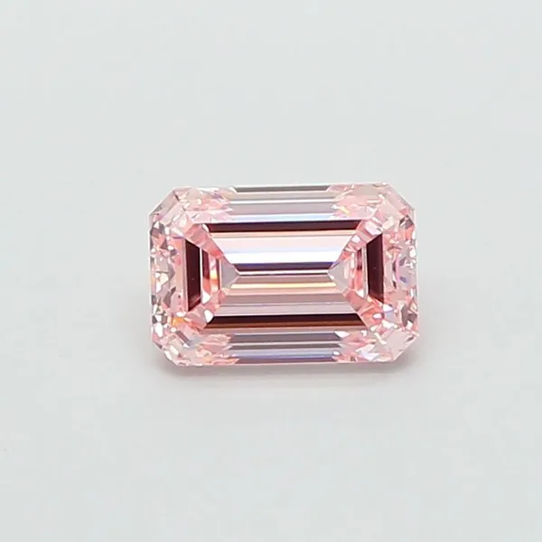 1.54ct EMERALD Fancy Intense Pink VVS2 Coloured Lab diamond