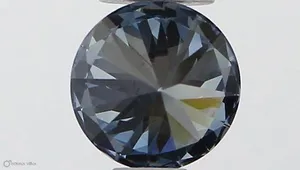 0.32ct ROUND Fancy Vivid Blue VVS1 Coloured Lab diamond