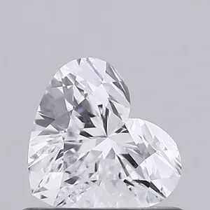0.53ct HEART D FL Lab diamond