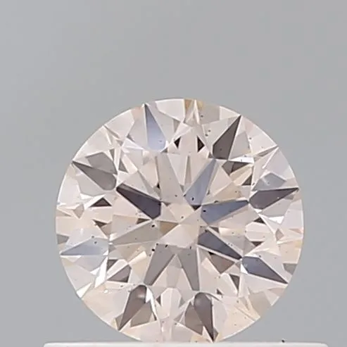 0.53ct ROUND Fancy Light Pink SI1 Coloured Lab diamond