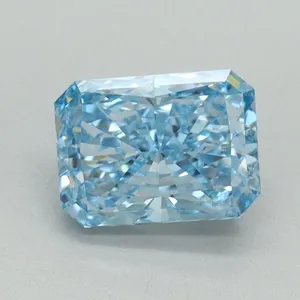 1.07ct RADIANT Fancy Intense Blue VVS2 Coloured Lab diamond