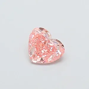0.46ct HEART Fancy Vivid Pink VS1 Coloured Lab diamond