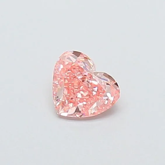 0.46ct HEART Fancy Vivid Pink VS1 Coloured Lab diamond