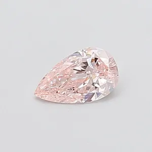 0.42ct PEAR Fancy Pink VS1 Coloured Lab diamond