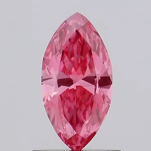 0.73ct MARQUISE Fancy Vivid Pink VS1 Coloured Lab diamond
