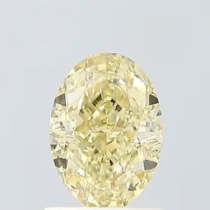1.05ct OVAL Fancy Yellow VS2 Coloured Lab diamond