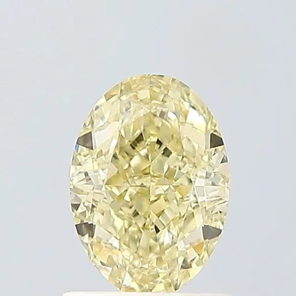 1.05ct OVAL Fancy Yellow VS2 Coloured Lab diamond
