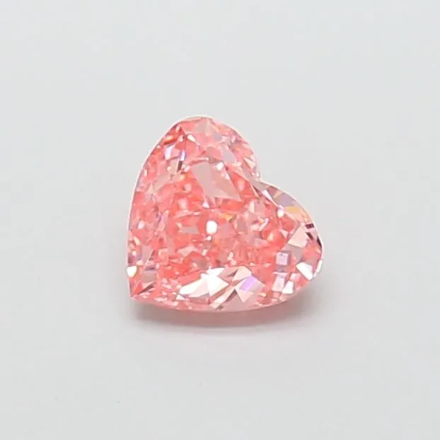 1.04ct HEART Fancy Vivid Pink VS1 Coloured Lab diamond