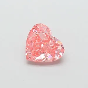 1.04ct HEART Fancy Vivid Pink VS1 Coloured Lab diamond