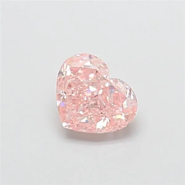 1.12ct HEART Fancy Intense Pink VS1 Coloured Lab diamond