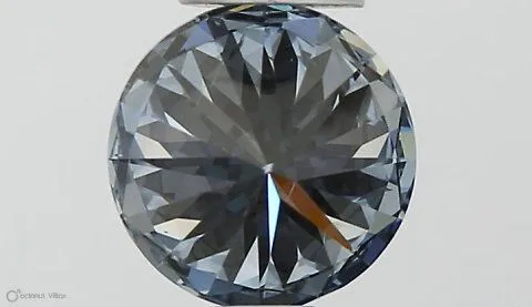 0.50ct ROUND Fancy Vivid Blue SI2 Coloured Lab diamond