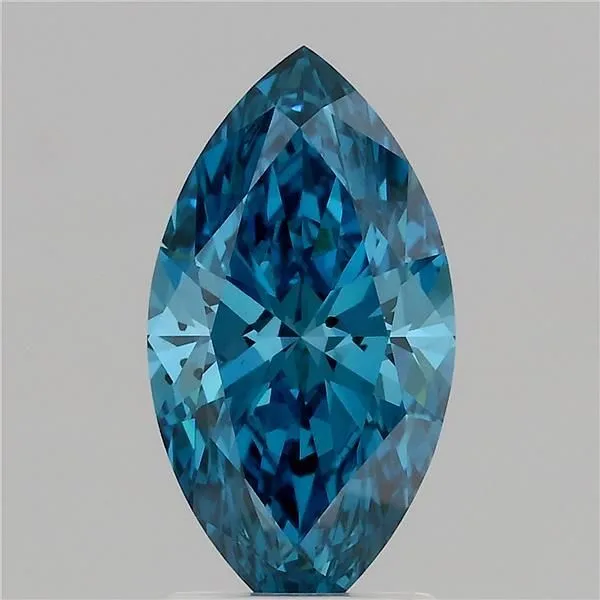 2.08ct MARQUISE Fancy Vivid Blue SI1 Coloured Lab diamond