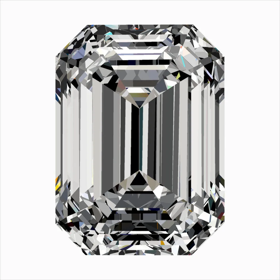 0.42ct EMERALD E VS2 Natural diamond
