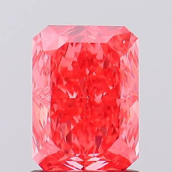 1.14ct RADIANT Fancy Vivid Pink VS1 Coloured Lab diamond