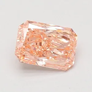 0.81ct RADIANT Fancy Vivid Pink VS1 Coloured Lab diamond