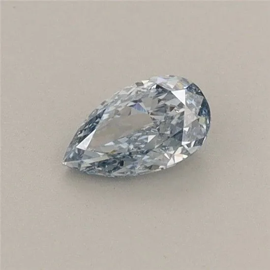 0.31ct PEAR Fancy Vivid Blue VVS2 Coloured Lab diamond
