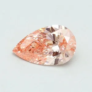 0.53ct PEAR Fancy Intense Pink VS1 Coloured Lab diamond