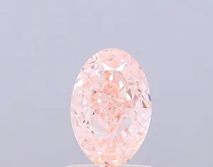 1.05ct OVAL Fancy Intense Pink VS2 Coloured Lab diamond