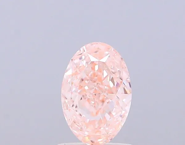 1.05ct OVAL Fancy Intense Pink VS2 Coloured Lab diamond
