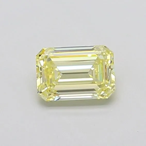 1.02ct EMERALD Fancy Light Yellow VS2 Coloured Lab diamond