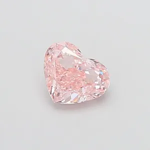 1.02ct HEART Fancy Intense Pink VS2 Coloured Lab diamond