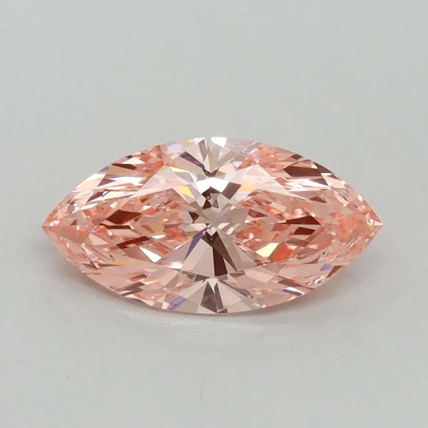 1.12ct MARQUISE Fancy Vivid Pink VVS2 Coloured Lab diamond
