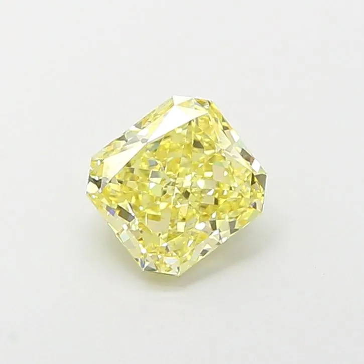 1.37ct RADIANT Fancy Intense Yellow VS1 Coloured Lab diamond