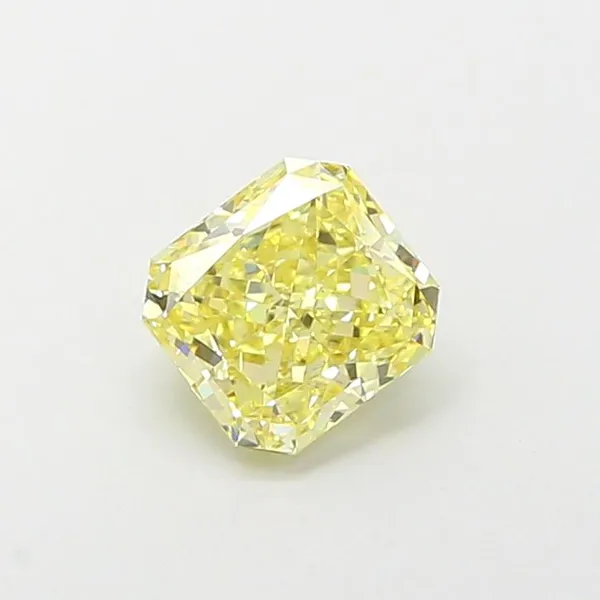 1.37ct RADIANT Fancy Intense Yellow VS1 Coloured Lab diamond