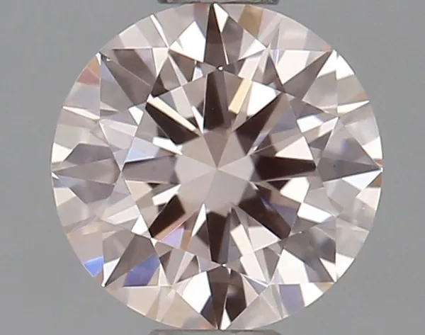 0.44ct ROUND Fancy Pink VS1 Coloured Lab diamond