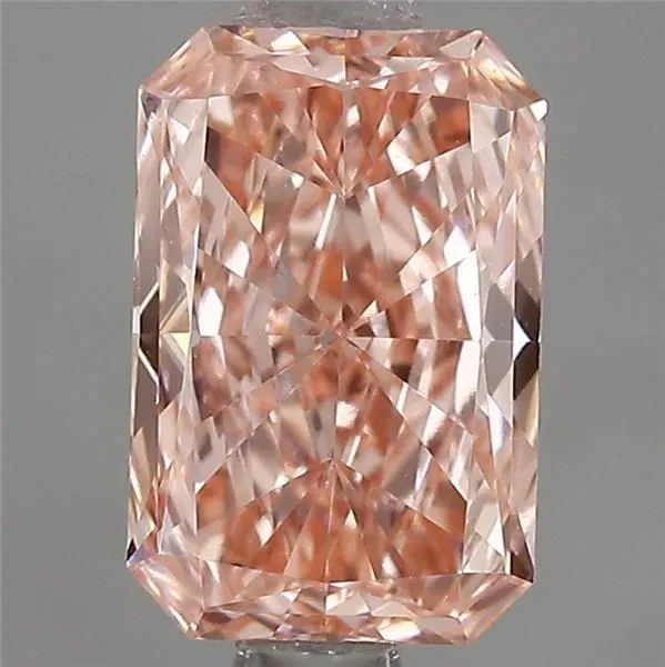 1.09ct RADIANT Fancy Vivid Pink VVS2 Coloured Lab diamond