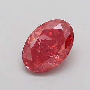 1.03ct OVAL Fancy Vivid Pink VS1 Coloured Lab diamond
