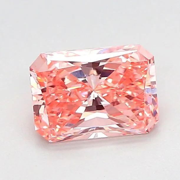 1.03ct RADIANT Fancy Vivid Pink VS1 Coloured Lab diamond