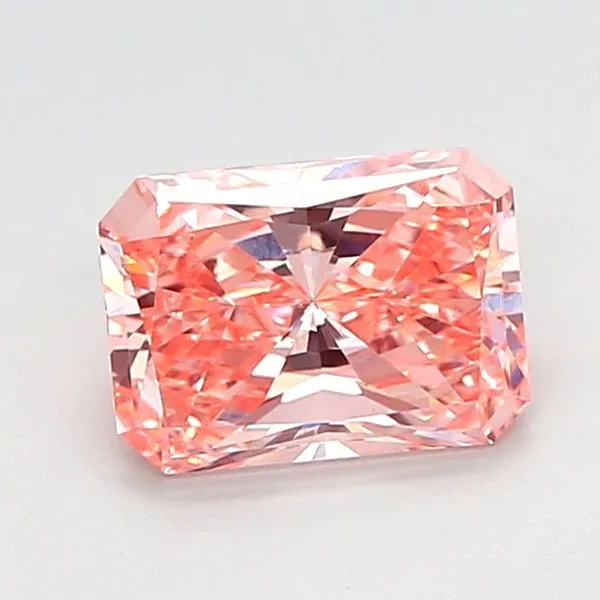 1.03ct RADIANT Fancy Vivid Pink VS1 Coloured Lab diamond