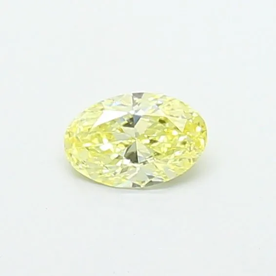 0.38ct OVAL Fancy Yellow VS2 Coloured Lab diamond