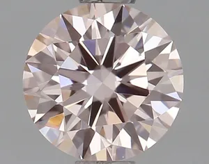 0.52ct ROUND Fancy Pink VVS2 Coloured Lab diamond