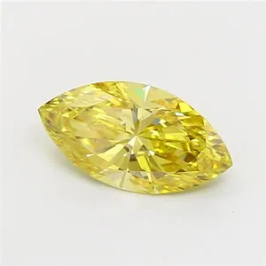 1.51ct MARQUISE Fancy Intense Yellow VS1 Coloured Lab diamond
