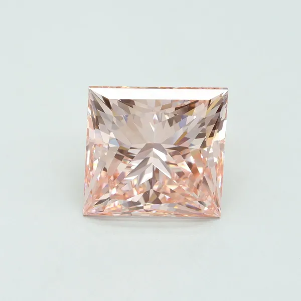 6.1ct PRINCESS Fancy Intense Pink VS1 Coloured Lab diamond