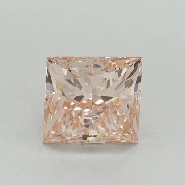 0.7ct PRINCESS Fancy Intense Pink SI1 Coloured Lab diamond
