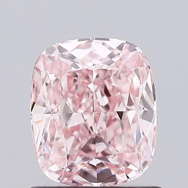 1.16ct CUSHION Fancy Intense Pink VVS2 Coloured Lab diamond