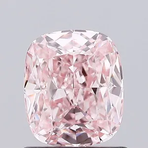 1.16ct CUSHION Fancy Intense Pink VVS2 Coloured Lab diamond