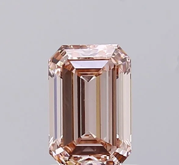 1.00ct EMERALD Fancy Intense Pink VS1 Coloured Lab diamond