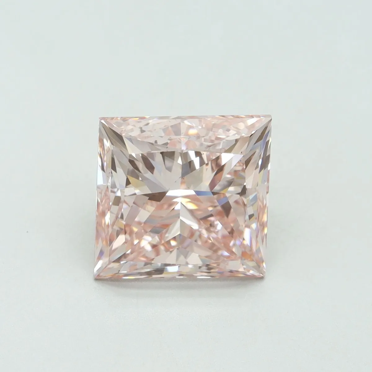 5.01ct PRINCESS Fancy Intense Pink VS2 Coloured Lab diamond