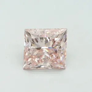 5.01ct PRINCESS Fancy Intense Pink VS2 Coloured Lab diamond