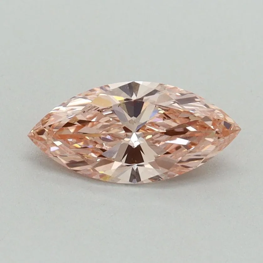 0.59ct MARQUISE Fancy Vivid Pink VS1 Coloured Lab diamond
