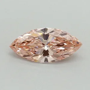 0.59ct MARQUISE Fancy Vivid Pink VS1 Coloured Lab diamond