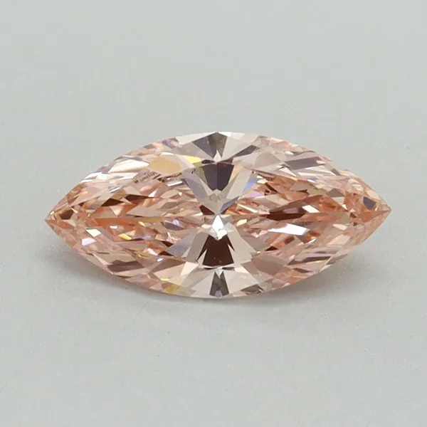 0.59ct MARQUISE Fancy Vivid Pink VS1 Coloured Lab diamond