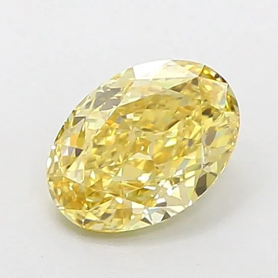 1.18ct OVAL Fancy Intense Yellow VVS2 Coloured Lab diamond